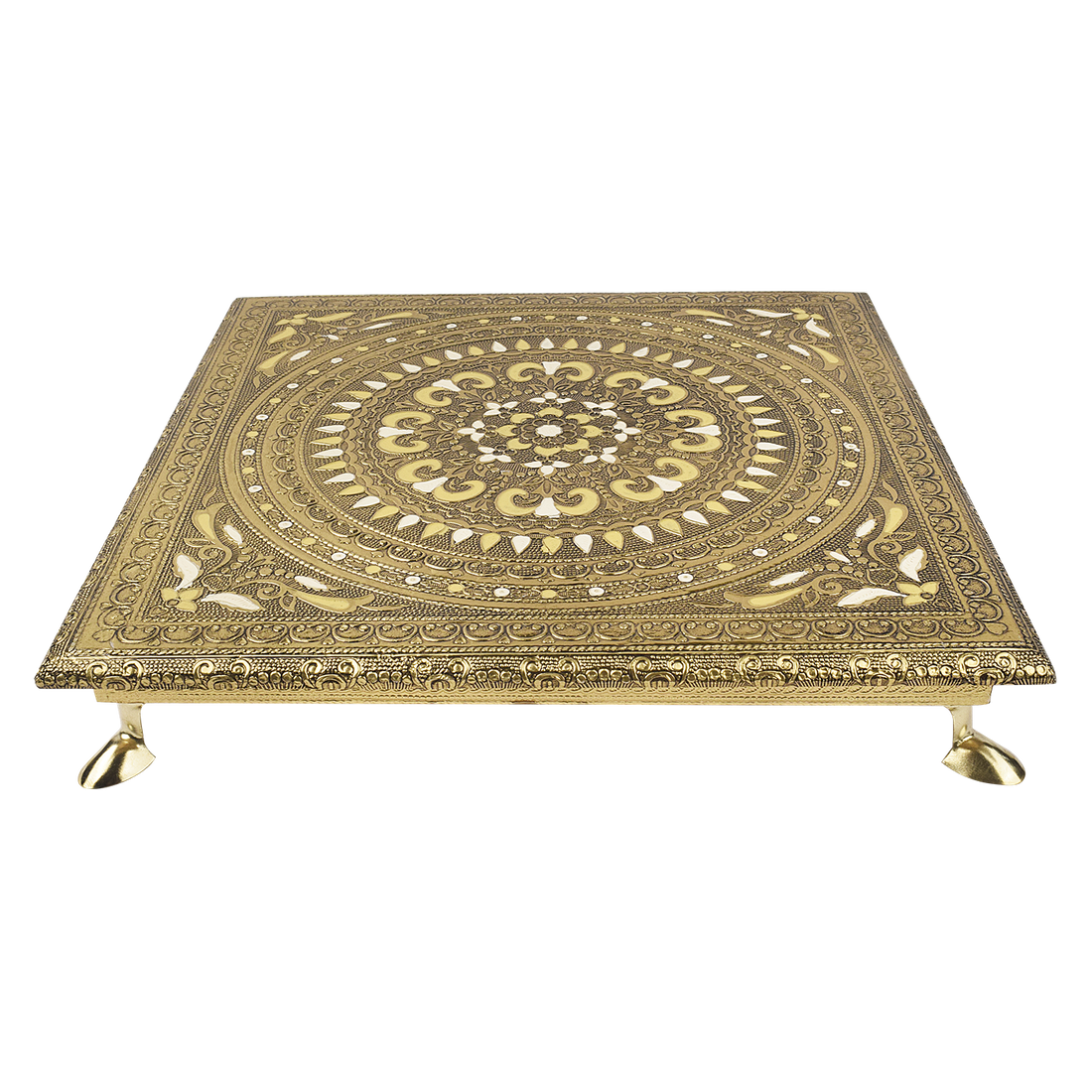 Vibrant Traditions: Meenakari-Embellished Worship Chowki