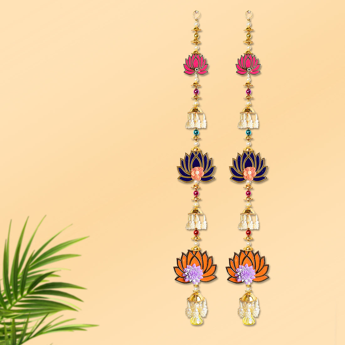 Elegant Lotus Side Door Wall Hangings