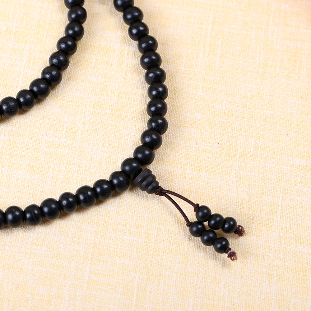 Karungali Mala 10mm with Sumeru Bead Spiritual Protection Govt Certified