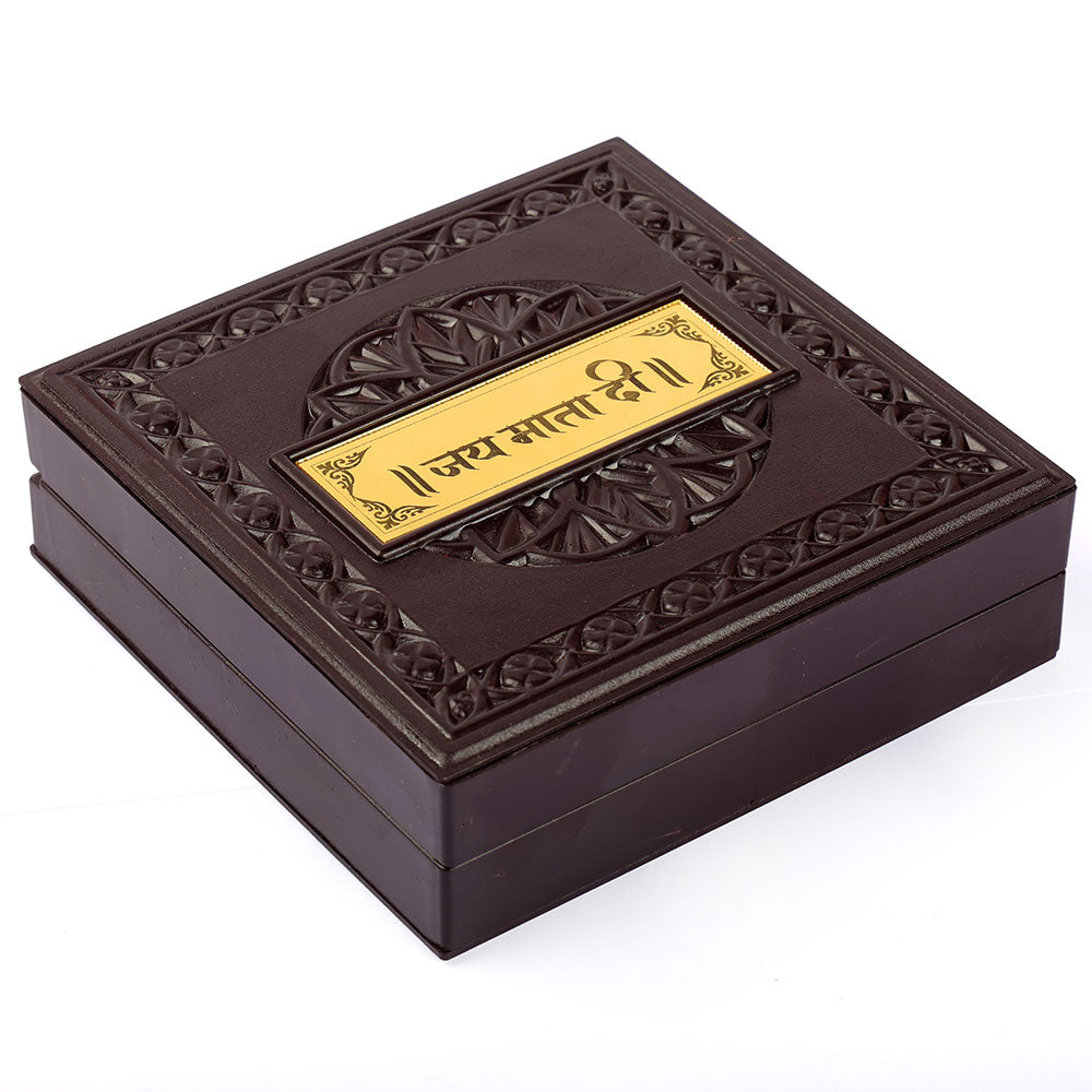 Jai Mata Di Charan Paduka Box - Medium