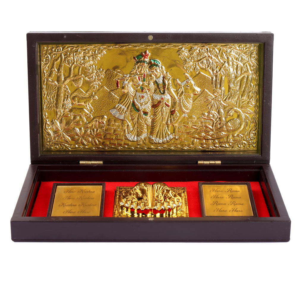 Radha Krishna Charan Paduka Box - Big