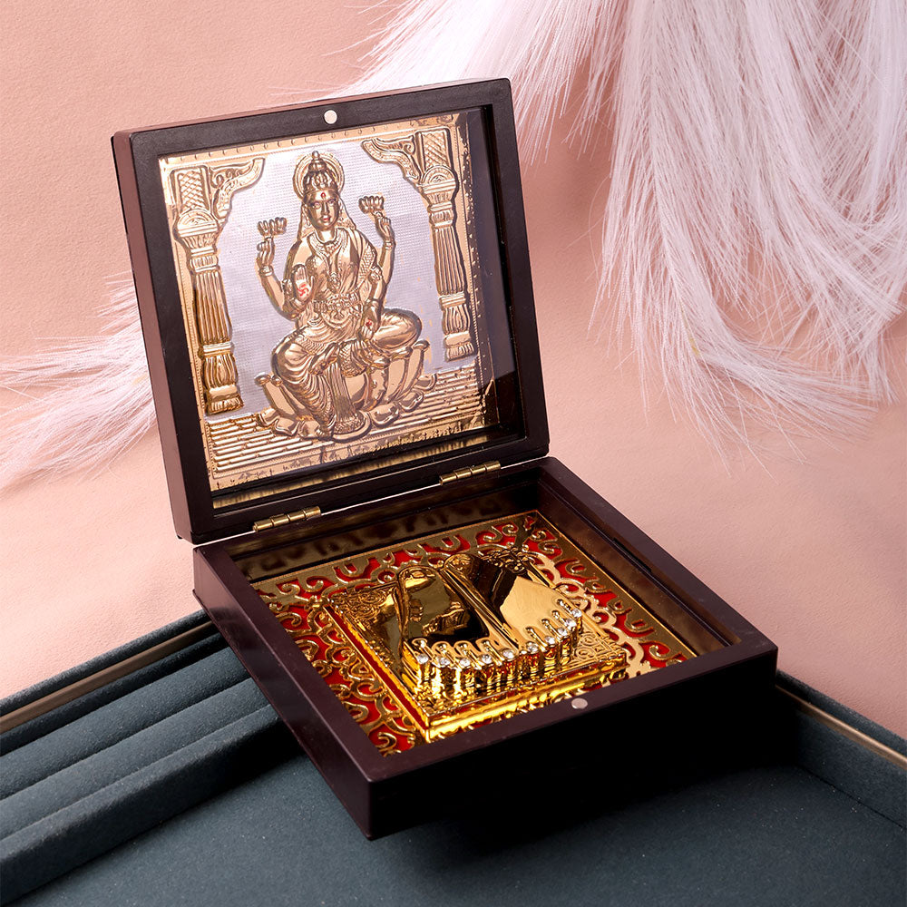 Lakshmi Mata Charan Paduka Box - Medium