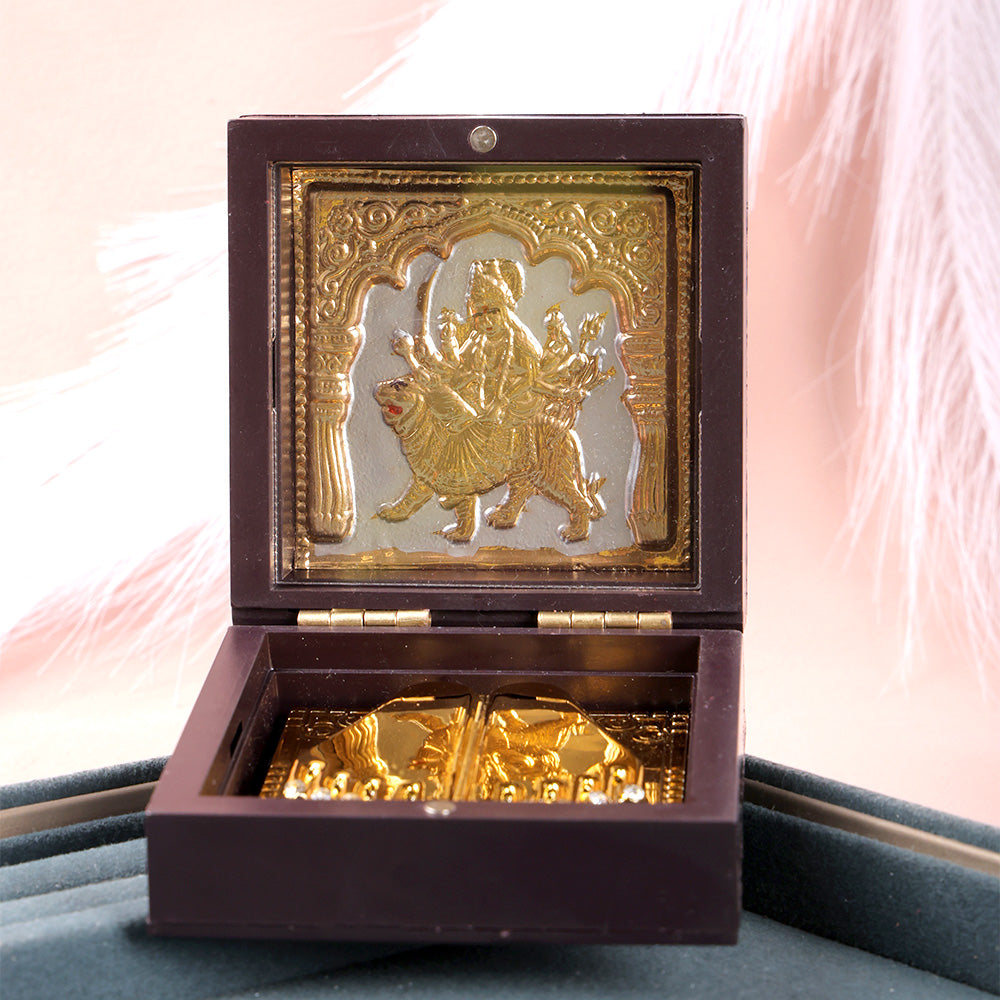 Jai Mata Di Charan Paduka Box - Small