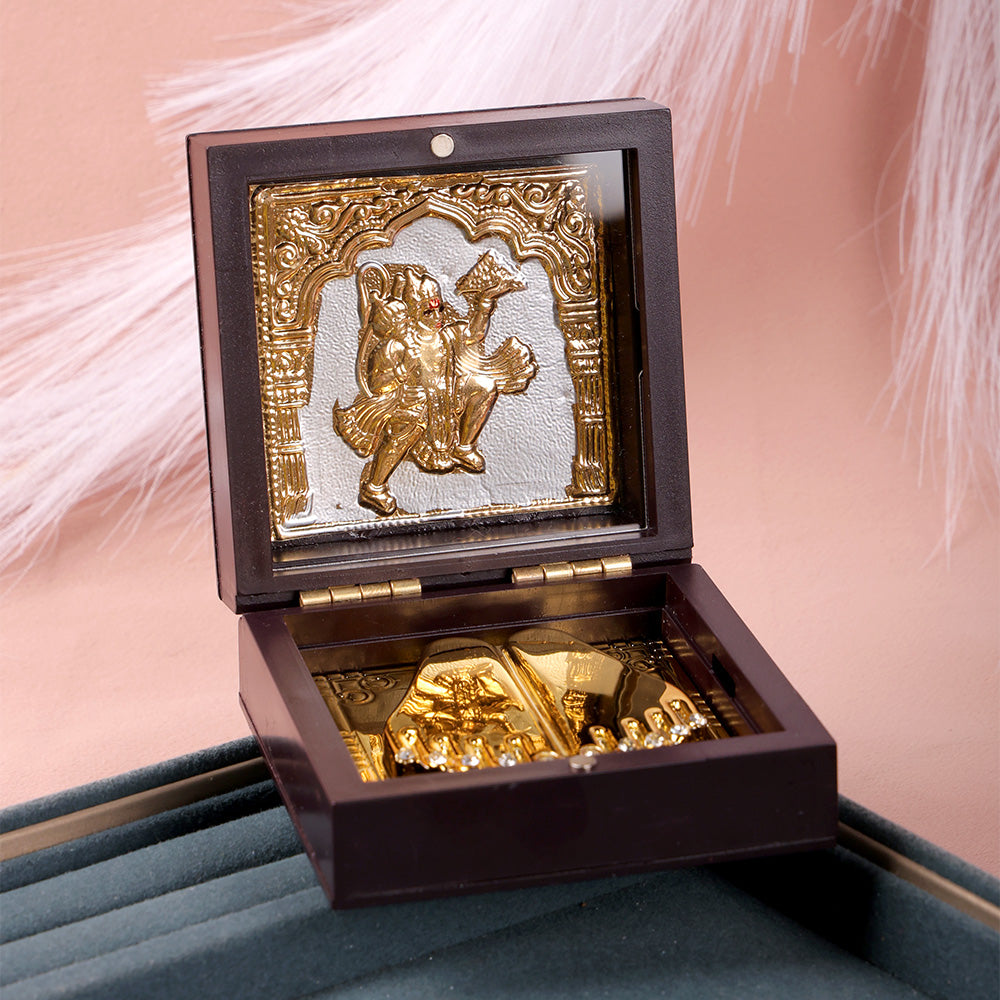 Jai Hanuman Ji Charan Paduka Box - Small