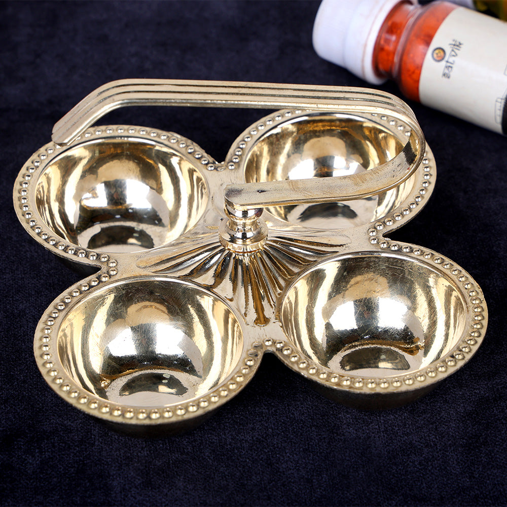 Traditional Designer Brass Chaumukh