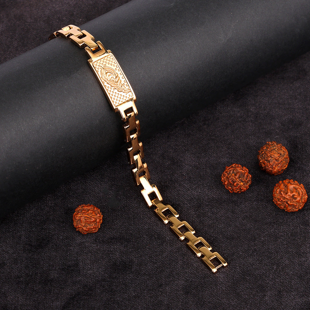 Feather Bracelet Gold Plated Premium IGP Coating