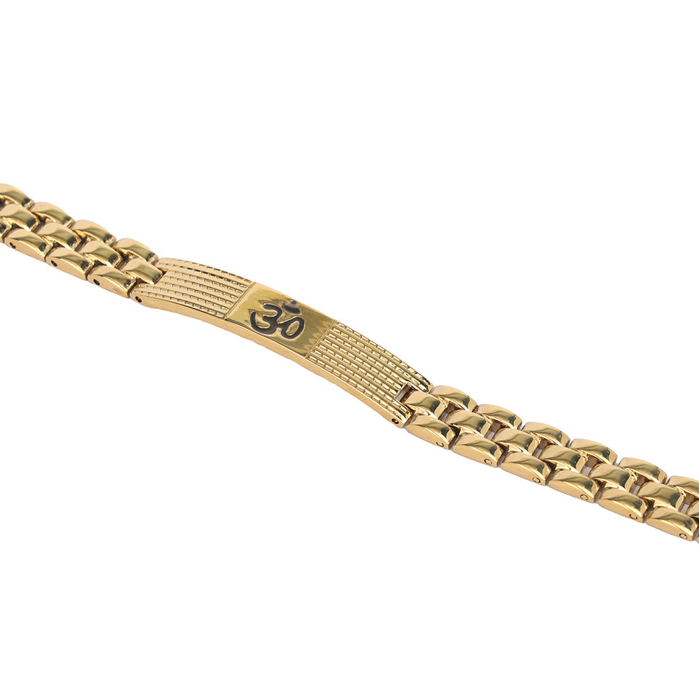 Om Bracelet Gold Plated Premium IGP Coating Spiritual Bracelet