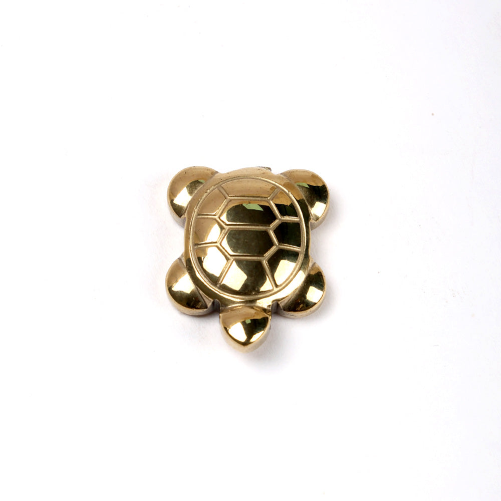 Golden Pyrite Tortoise Spiritual Decorative Piece