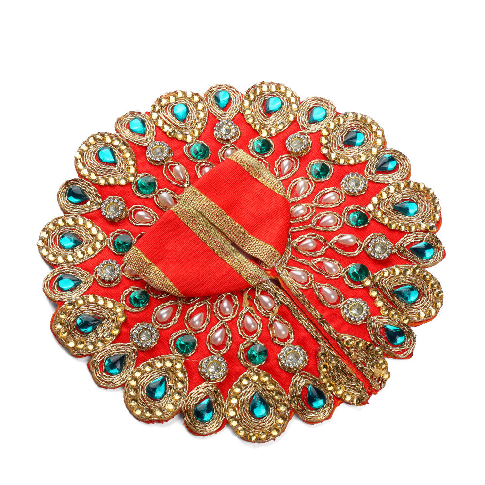 Size 2 Premium Heavy Stone & Pearl Laddu Gopal Dress