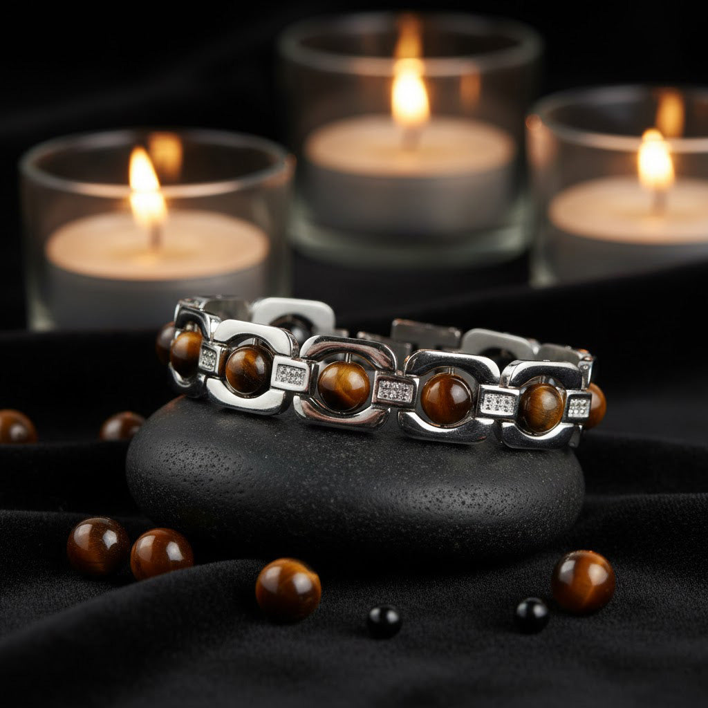 Triple Protection Silver Plated Bracelet Unisex Spiritual Jewelry