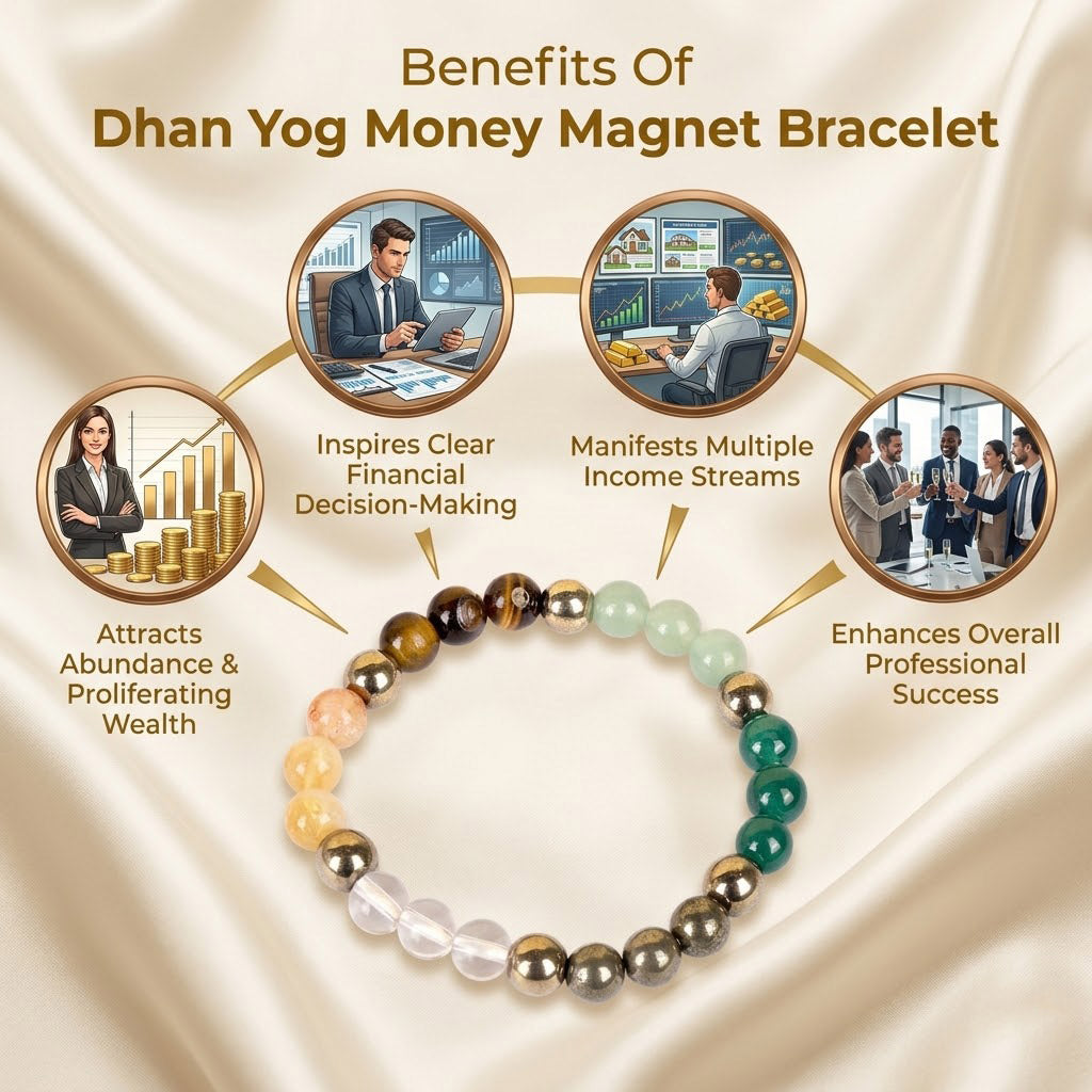 Elegant Money Magnet Dhan Yog Bracelet Spiritual Prosperity Wear