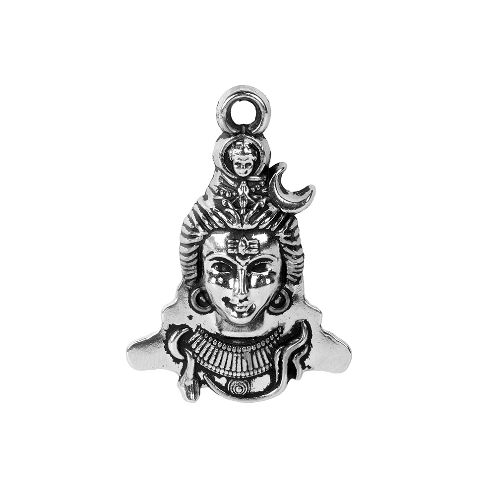 Shivay Pendant in Silver Plating – Lord Shiva Devotional Accessory