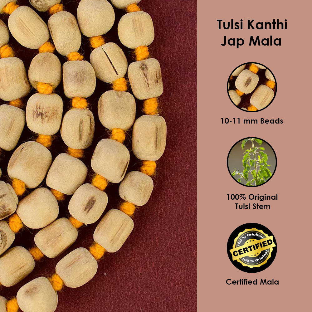 100% Original Tulsi Kanthi Jap Mala (10-11 mm)