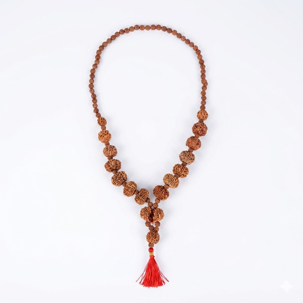 Siddha Mala with 1 Mukhi Underdeveloped (Collector Grade, Nepal- Thread)