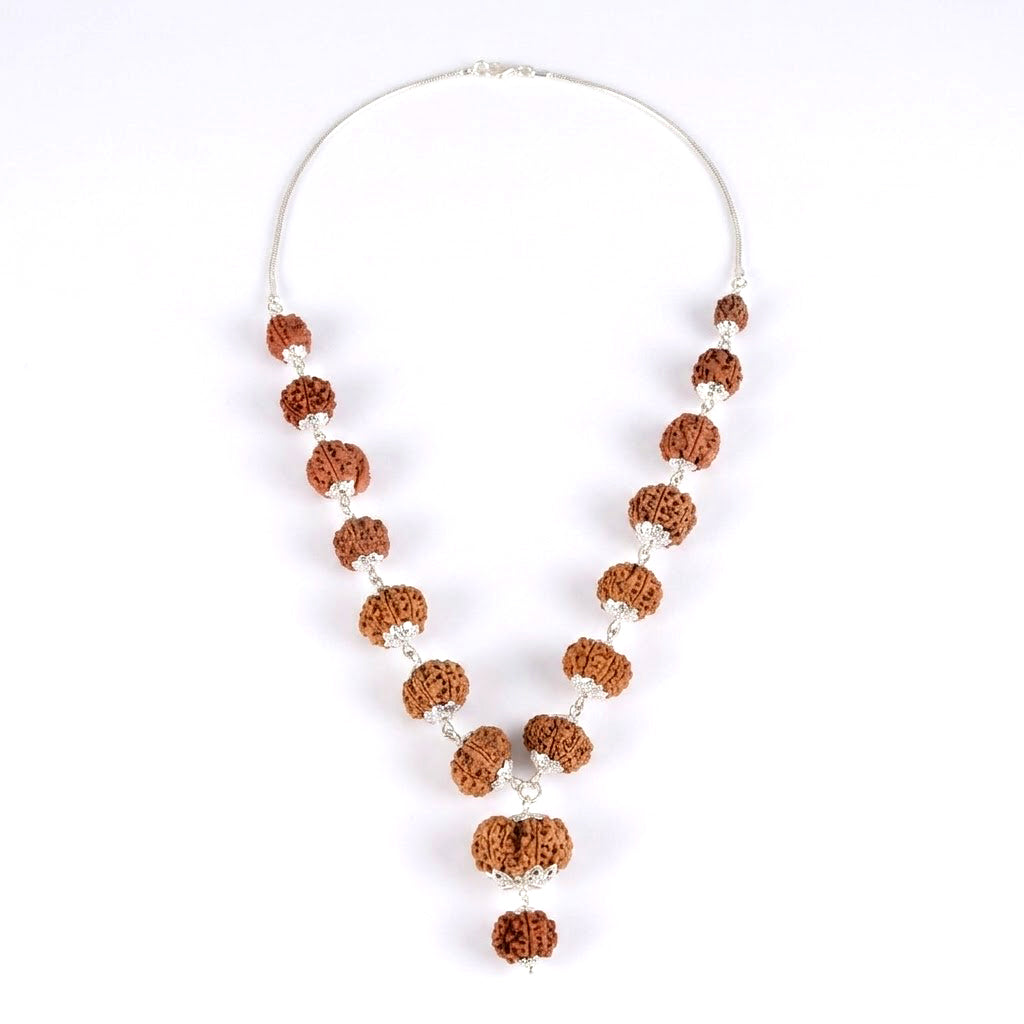 Siddha Mala with 1 Mukhi Sawar (Silver Chain, Nepal Collector)