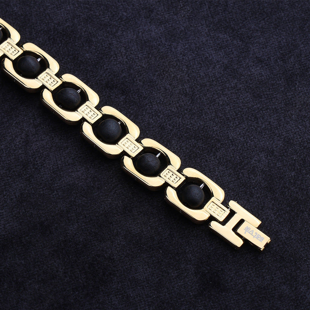 Gold Plated Karungali Bracelet Unisex Adjustable IGP Spiritual Wear