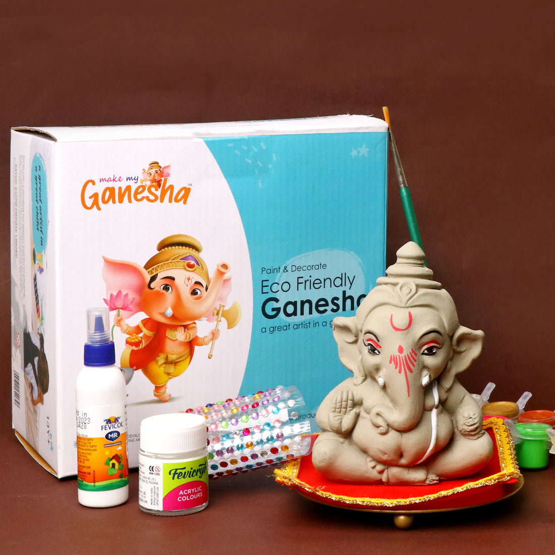 Make My Ganesha Paint and Decorate DIY Kit For Kids-Option 3