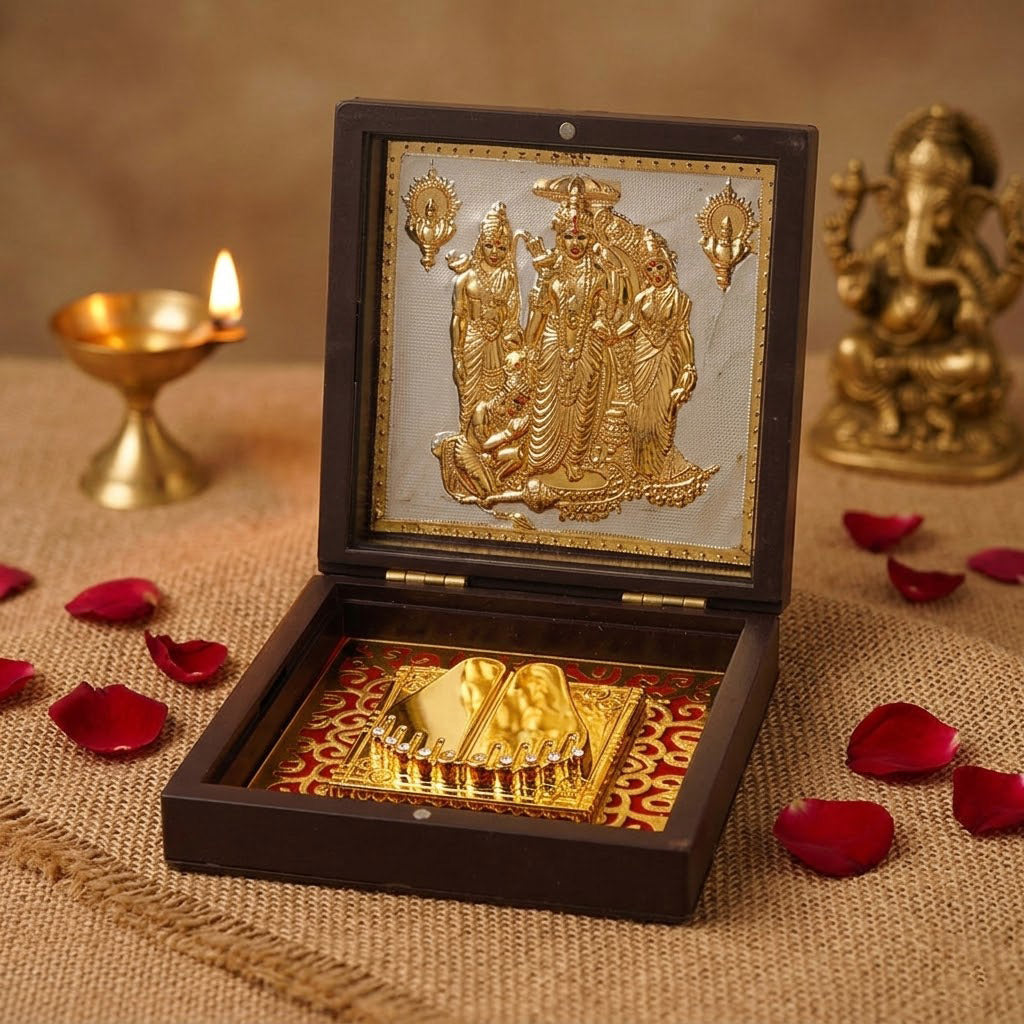 Shree Ram Charan Paduka Box - Medium