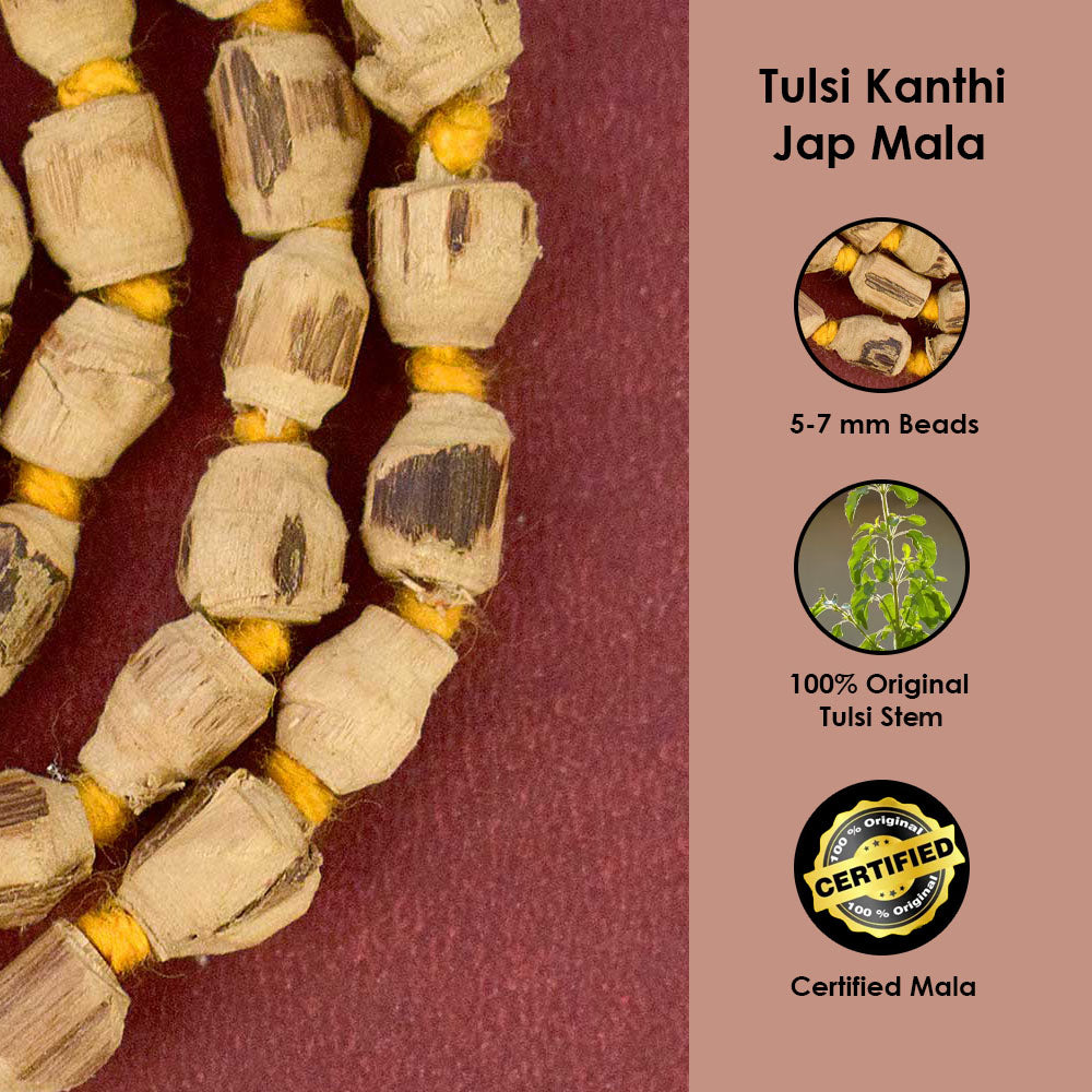 100% Original Tulsi Kanthi Jaap Mala
