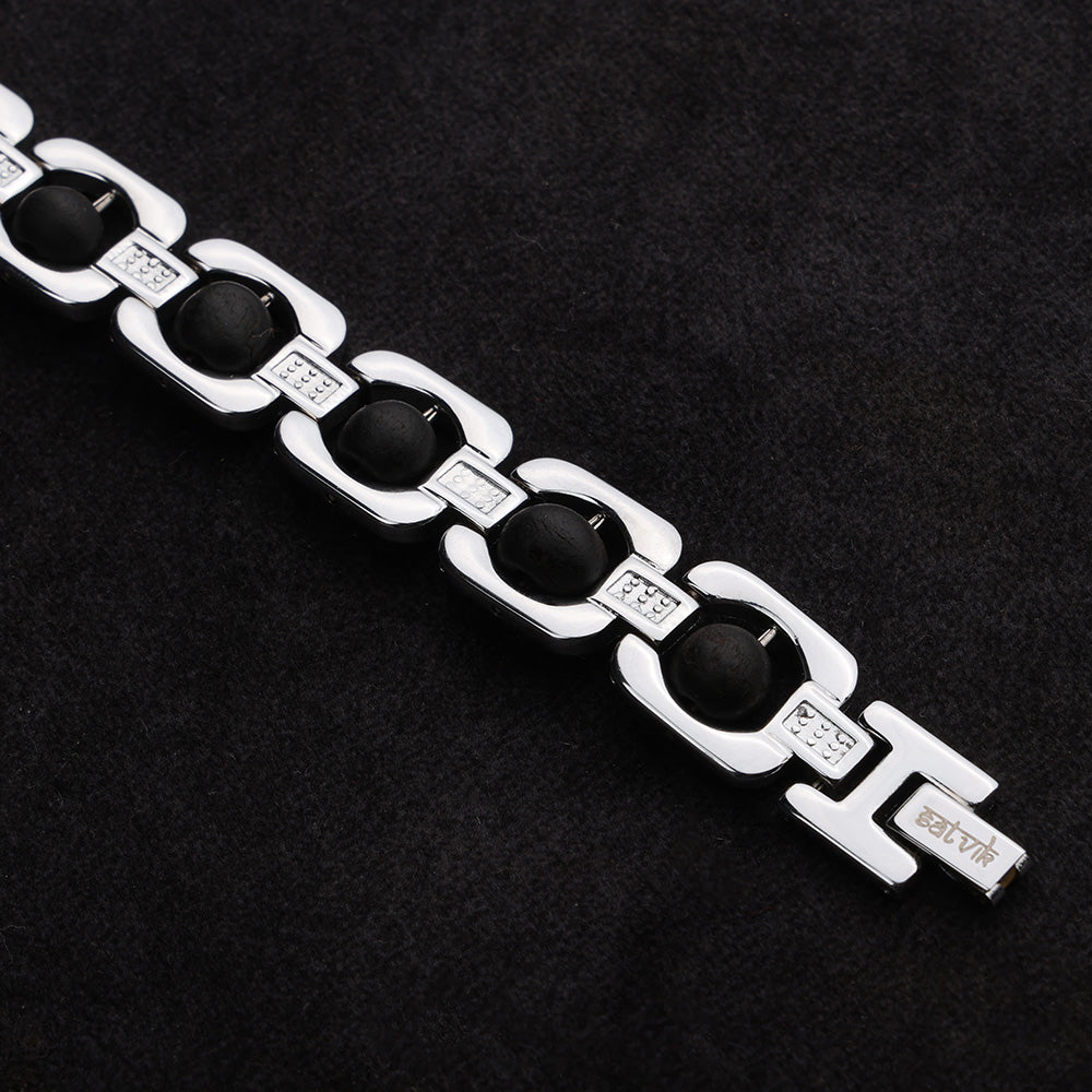 Silver Plated Karungali Bracelet Unisex Spiritual Wear