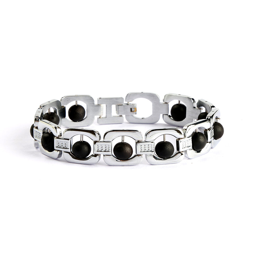Silver Plated Karungali Bracelet Unisex Spiritual Wear