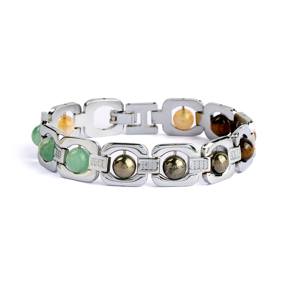 Silver Plated Money Magnet Bracelet Unisex Spiritual Wear