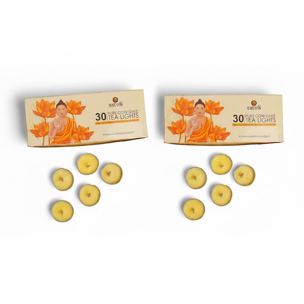 Tibetan Buddhist Butter/ Pure Cow Ghee Tea Light