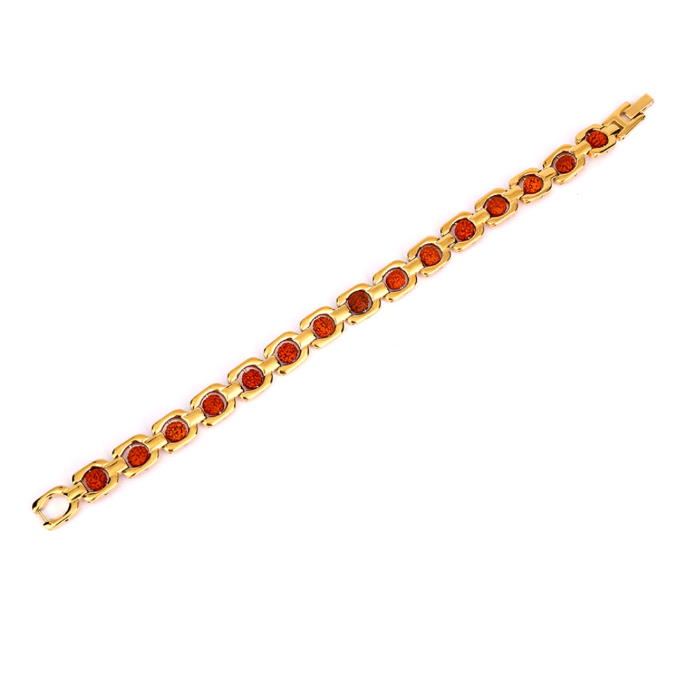 Rudraksha Gold Plated SQ IGP Bracelet โ Unisex Spiritual Wear