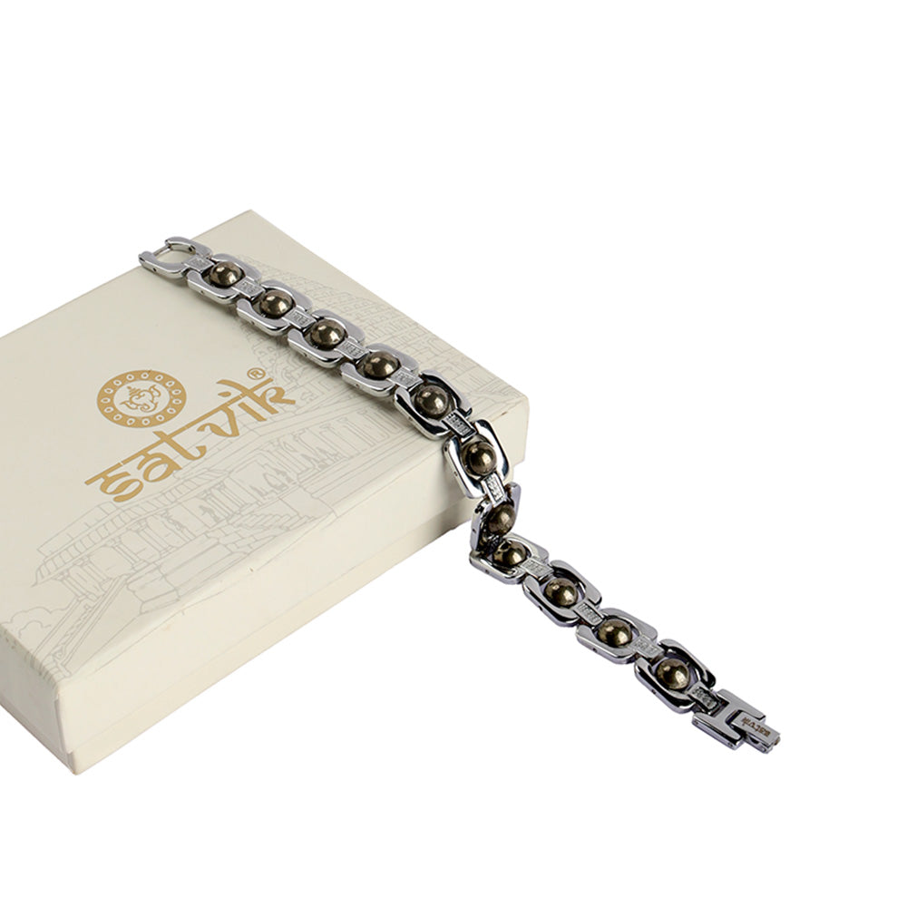 Silver Plated Pyrite Bracelet Premium Spiritual Wear