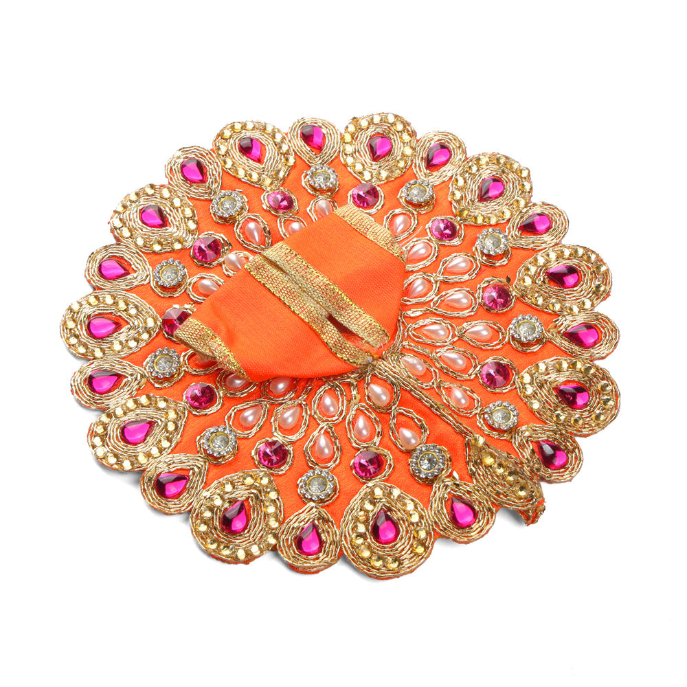 Size 2 Premium Heavy Stone & Pearl Laddu Gopal Dress