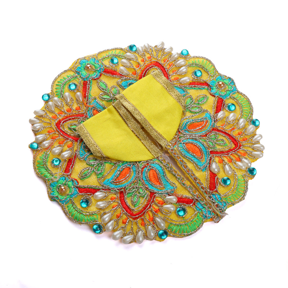 Size 2 Colour Stones Embroidered Laddu Gopal Dress