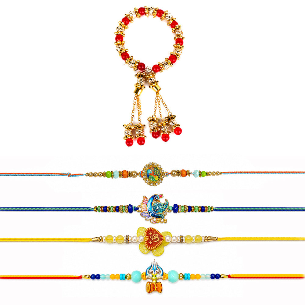 Mega Rakhi Family Pack Combo (Set of 5)