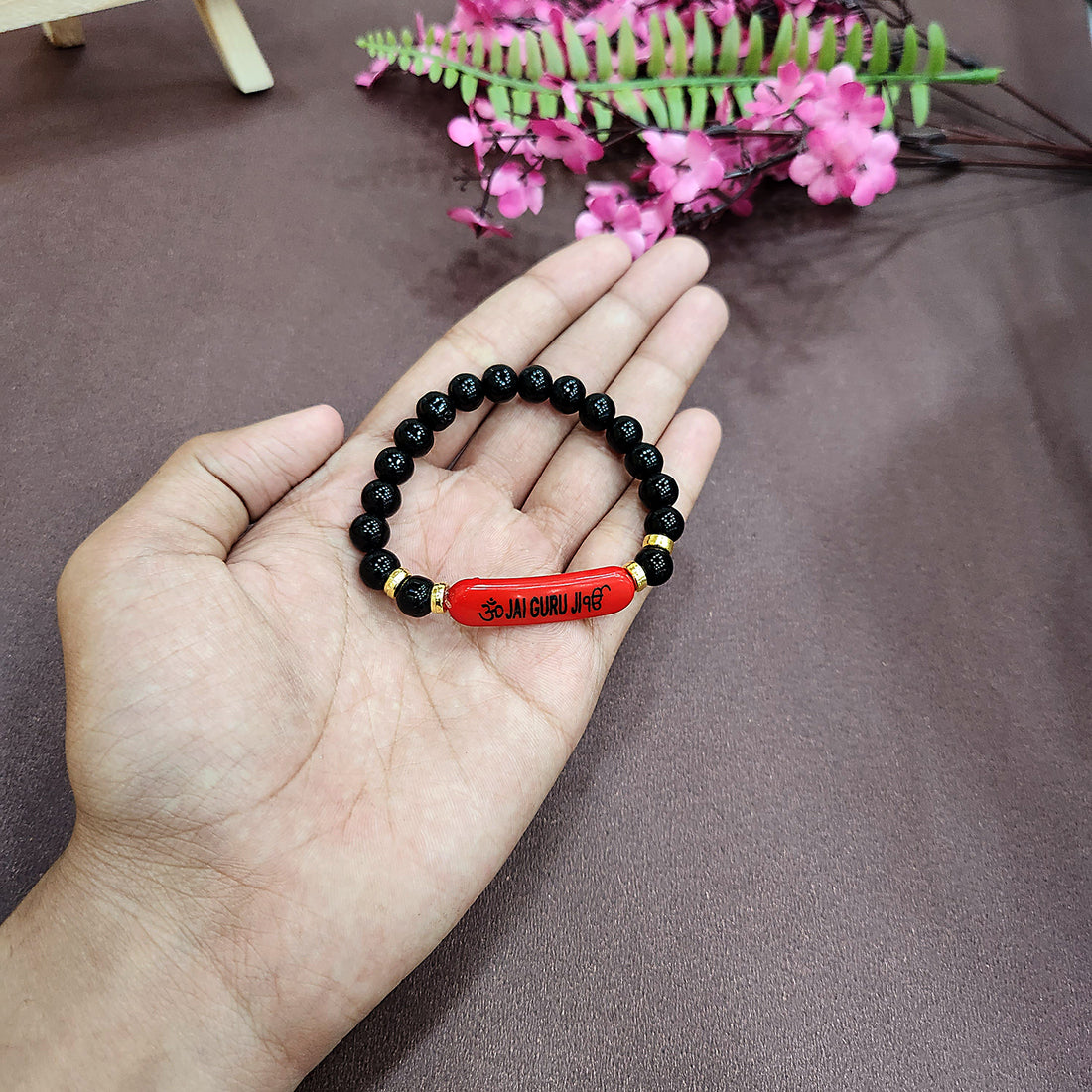 Jai Guru Ji Blessing Rounded Pearl Bracelet, Handmade Bracelets for Men and Women