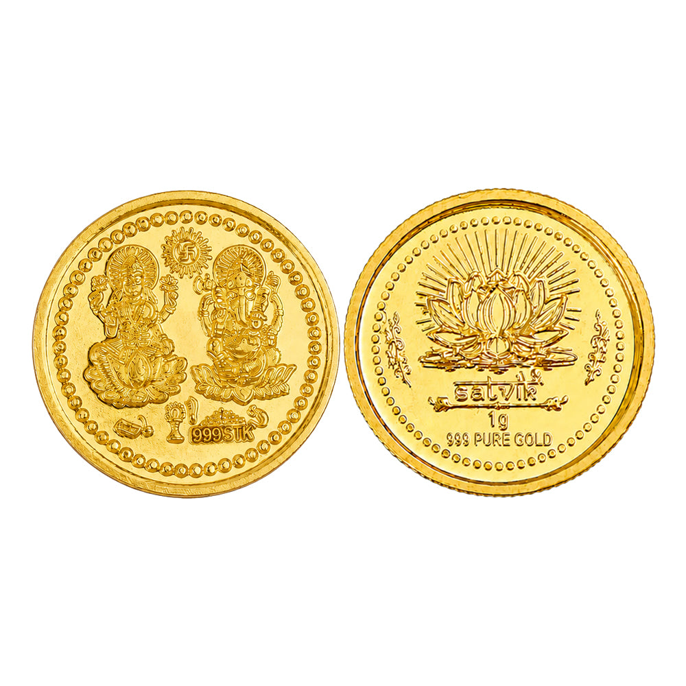 24K/999 Purity Gold Coin Pure and Authentic | India’s Largest Pooja Accessories Brand – www.satvikstore.in