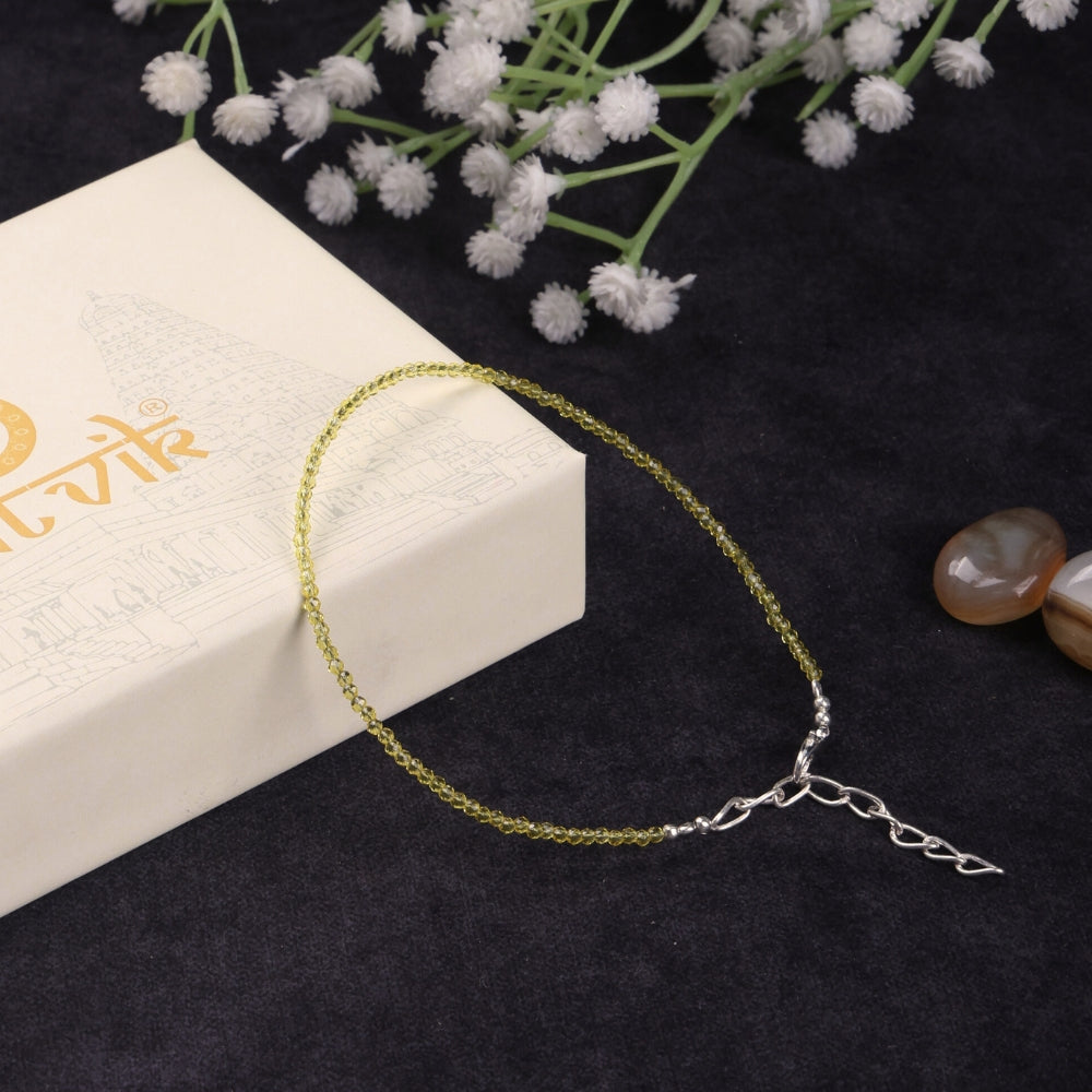 Citrine Anklet Stylish Spiritual Wear