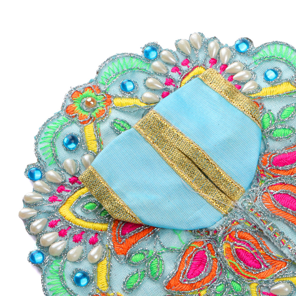 Size 2 Colour Stones Embroidered Laddu Gopal Dress