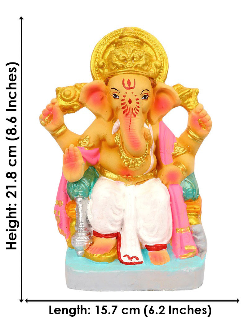 8.5 Inch Bhupati Eco Friendly Ganesha Idol
