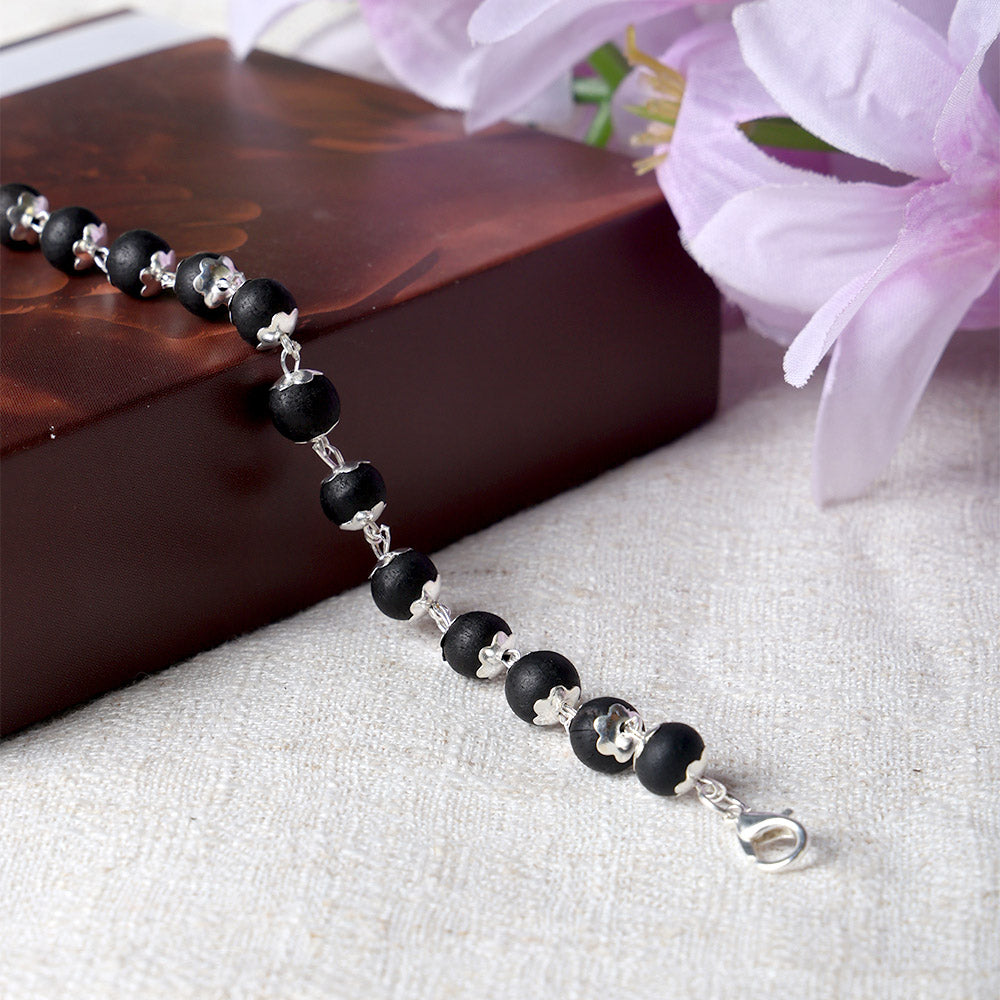 Govt. Certified Silver Plated Karungali Bracelet
