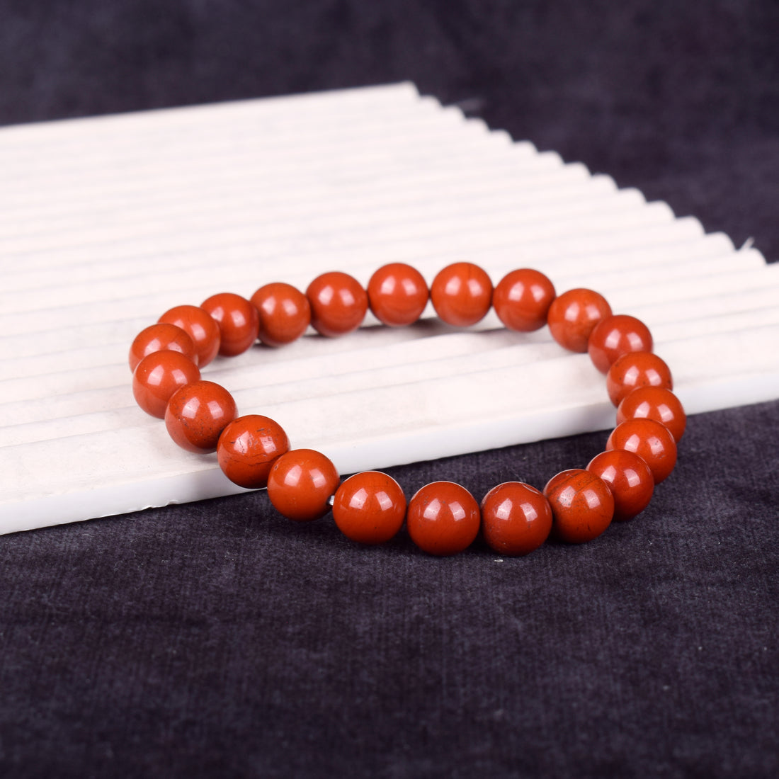 8mm Red Jasper Bracelet Spiritual Healing & Energy Wear