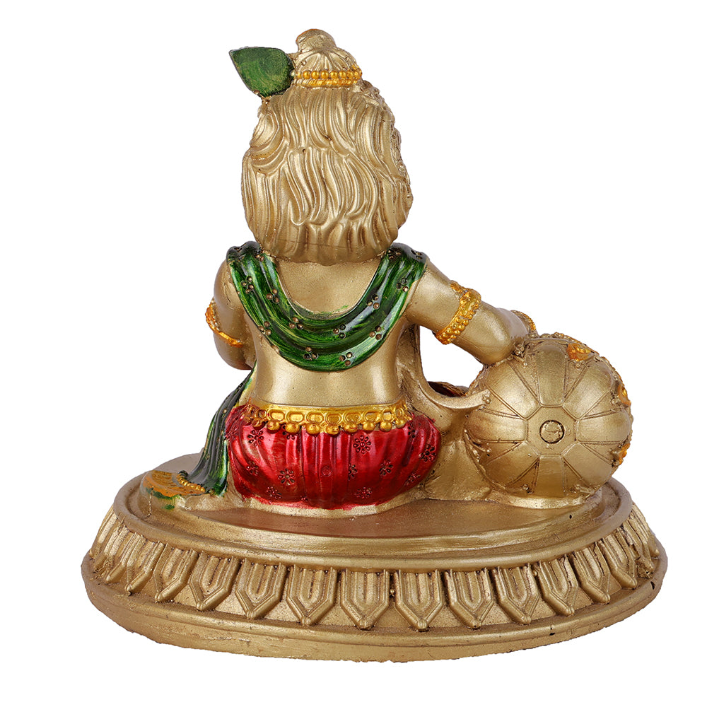 Premium Multi-Tone Laddu Gopal Resin Statue