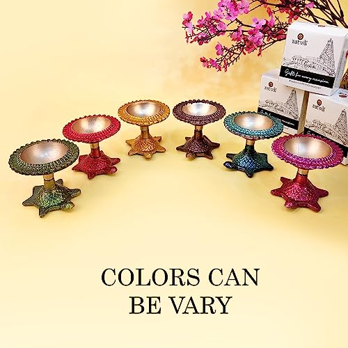 Multicolor Turtle Diya Metal Table Dia Laxmi Candle Tea Light Holder