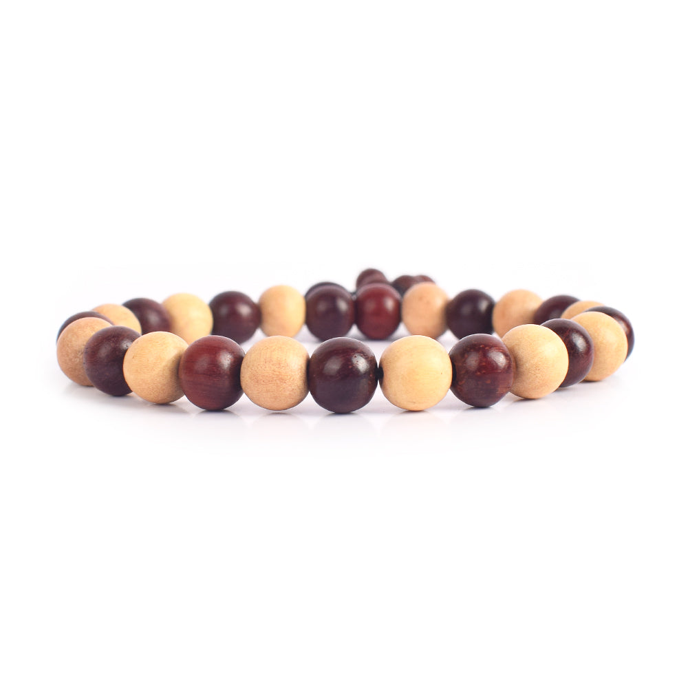 Govt. Certified White & Red Sandalwood Bracelet