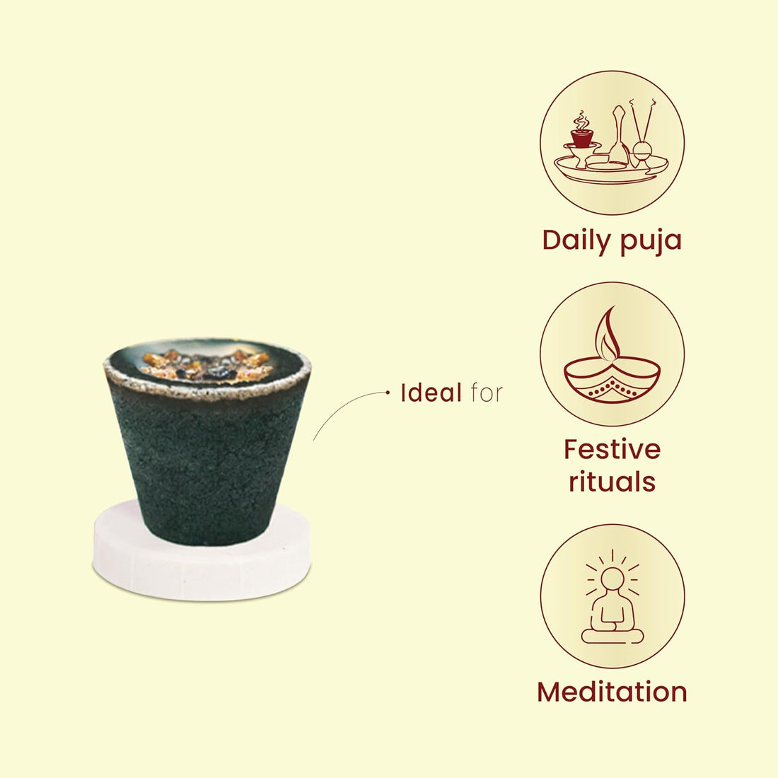 Navin Sambrani Havan Cups - Pack of 8