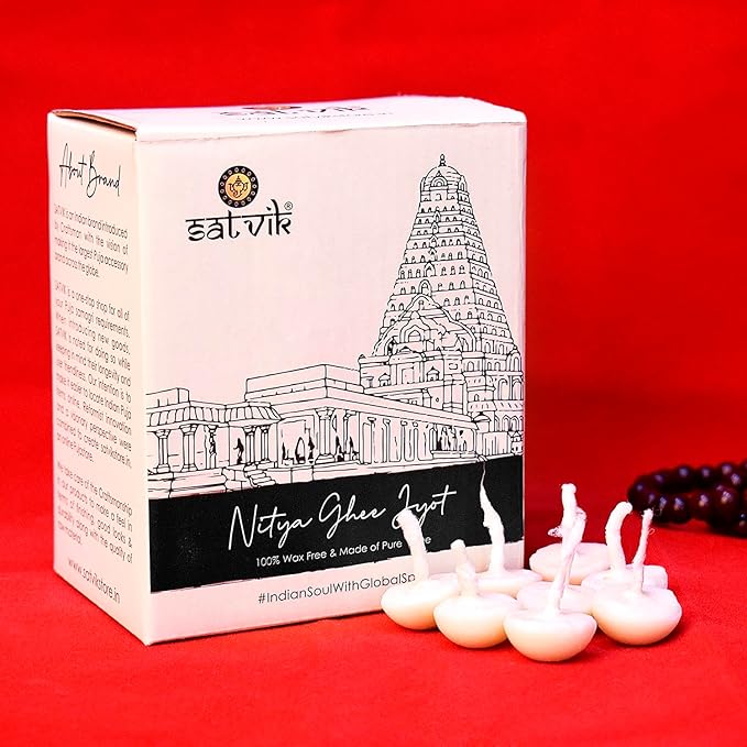 100 Pc Pure Ghee Diya Wicks (Wax Free)