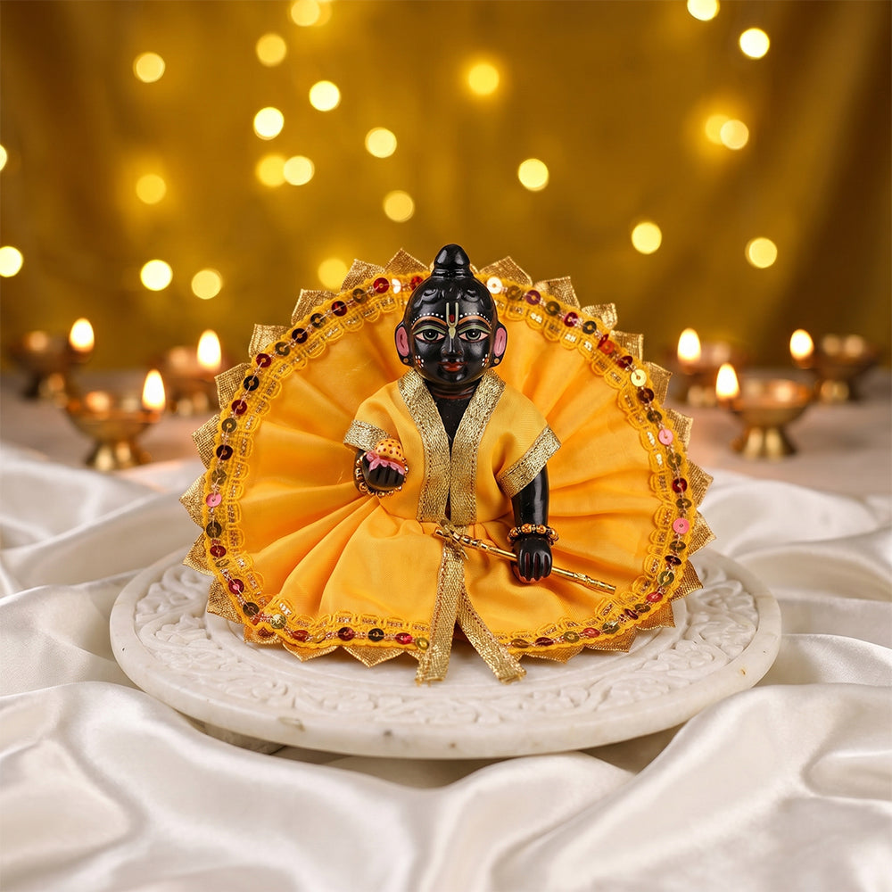 Size 2 Classic Solid Color Laddu Gopal Dress