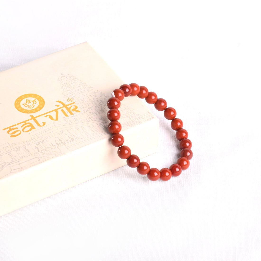 8mm Red Jasper Bracelet Spiritual Healing & Energy Wear