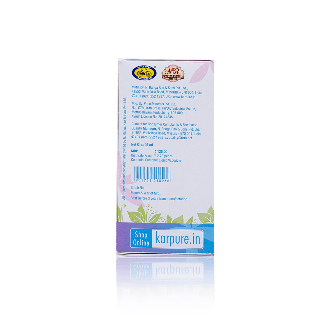 Camphor Liquid Vaporiser Refill - Pack of 6