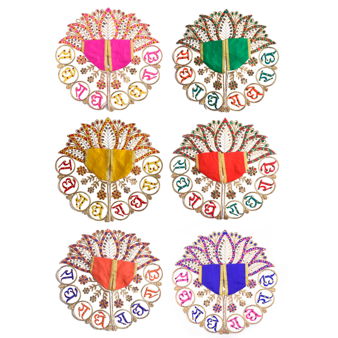 Elegant Embroidered Dresses for Laddu Gopal (Sizes 2 to 6)