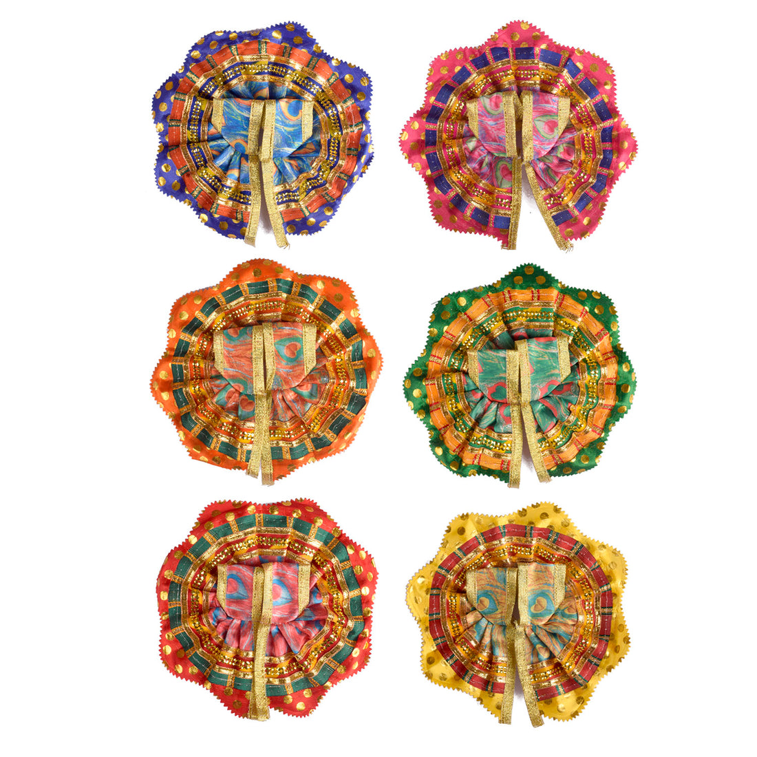Delightful Laddu Gopal Outfit with Polka Dot Border