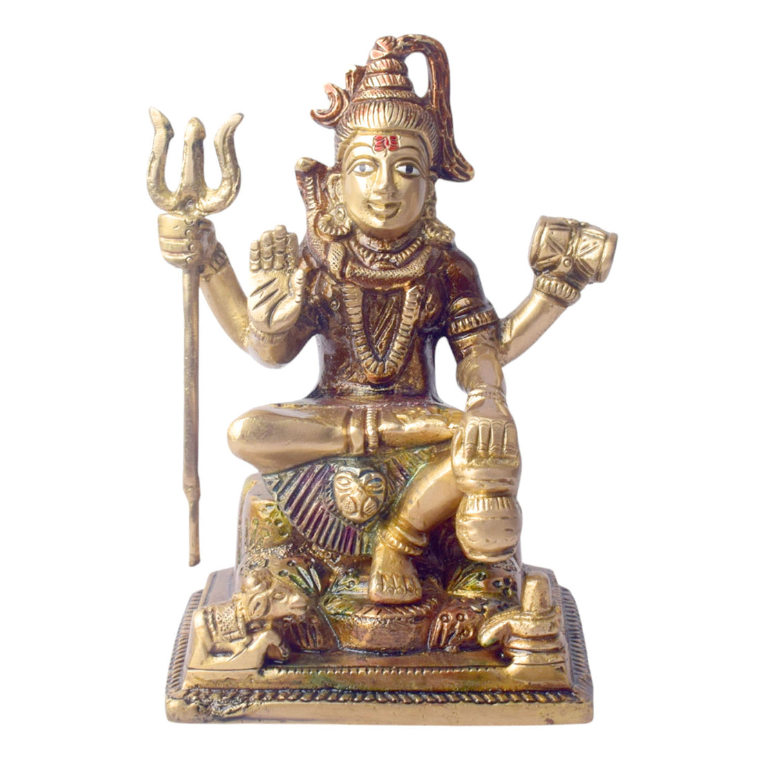 6 Inch Premium Brass Shiv Idol